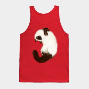 Himalayan Cat (Pink Background) Tank Top